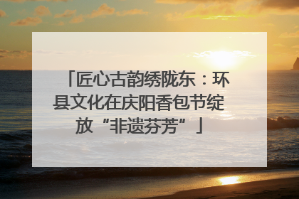 匠心古韵绣陇东：环县文化在庆阳香包节绽放“非遗芬芳”